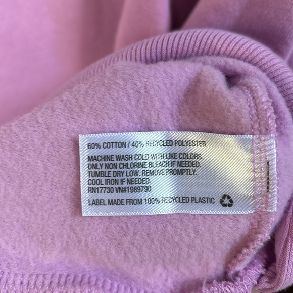 Colsie Cozy Fleece Lined Crewneck Sweatshirt - Picture 6 of 6